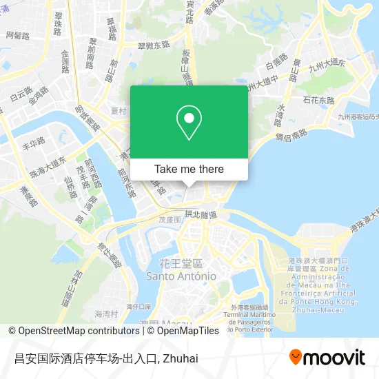 昌安国际酒店停车场-出入口 map