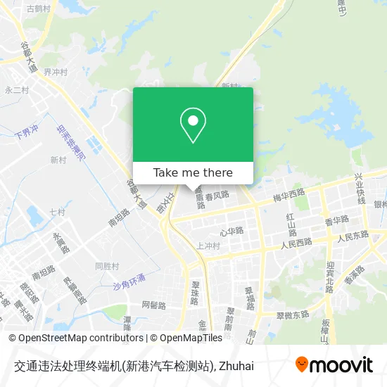 交通违法处理终端机(新港汽车检测站) map