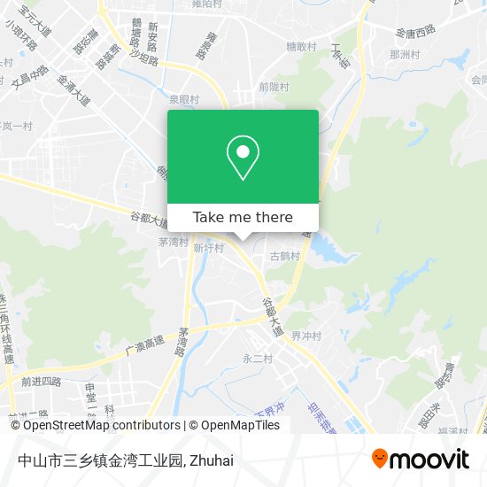 中山市三乡镇金湾工业园 map