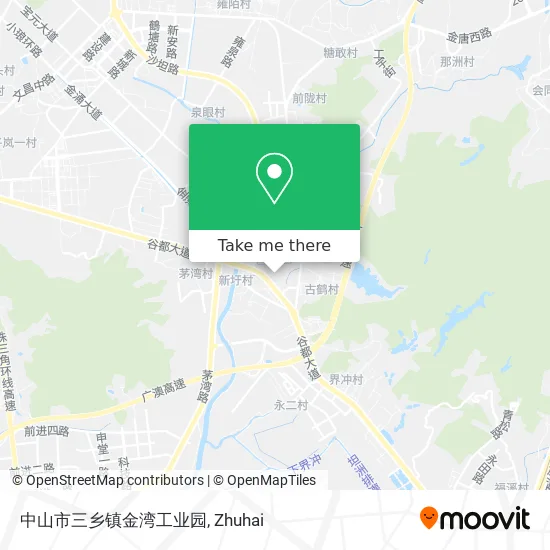 中山市三乡镇金湾工业园 map