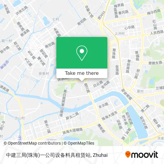中建三局(珠海)一公司设备料具租赁站 map