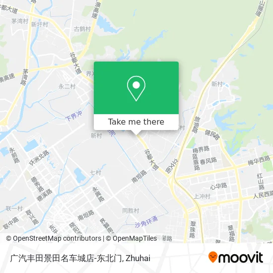 广汽丰田景田名车城店-东北门 map