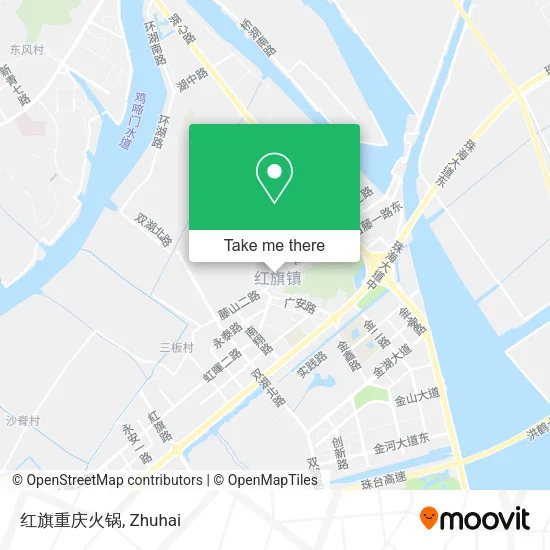 红旗重庆火锅 map