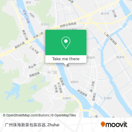 广州珠海新泉包装容器 map