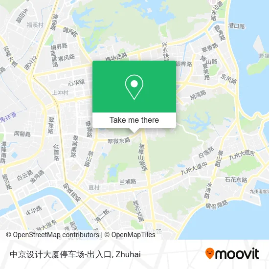 中京设计大厦停车场-出入口 map