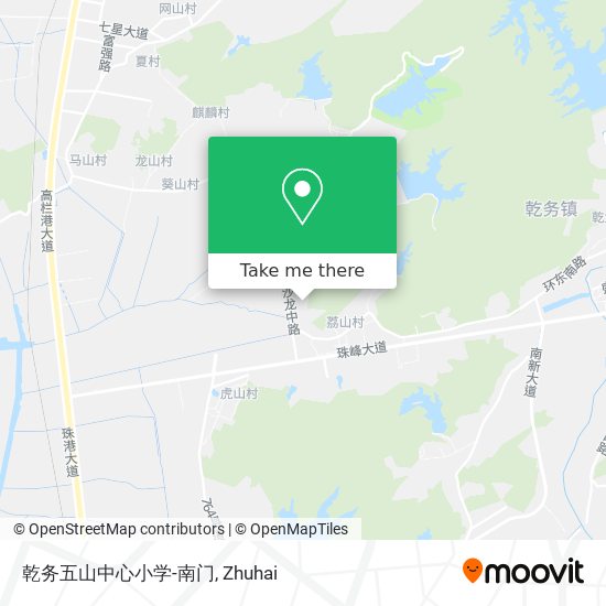 乾务五山中心小学-南门 map