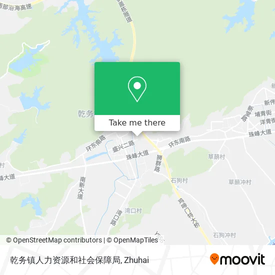 乾务镇人力资源和社会保障局 map