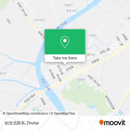 创业北路东 map