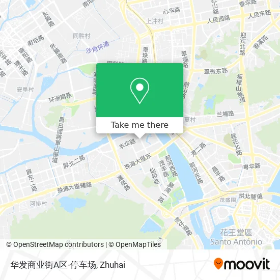 华发商业街A区-停车场 map
