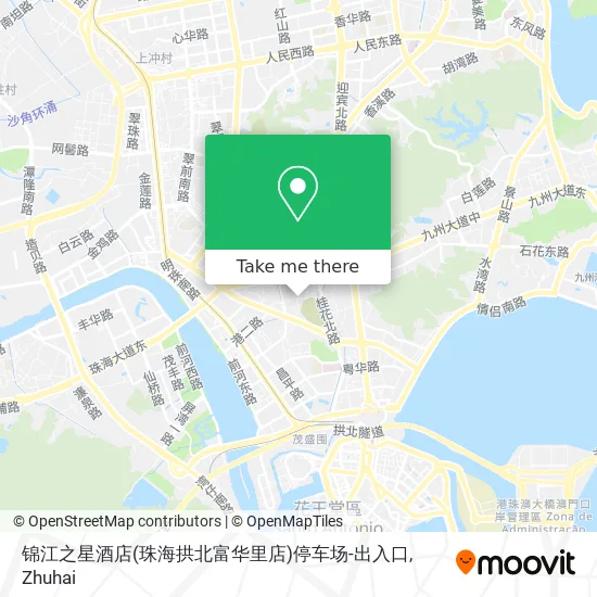锦江之星酒店(珠海拱北富华里店)停车场-出入口 map