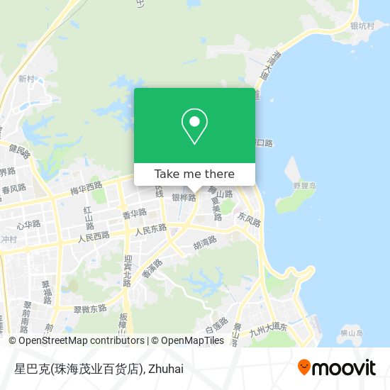 星巴克(珠海茂业百货店) map