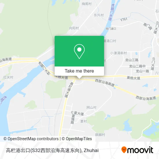 高栏港出口(S32西部沿海高速东向) map