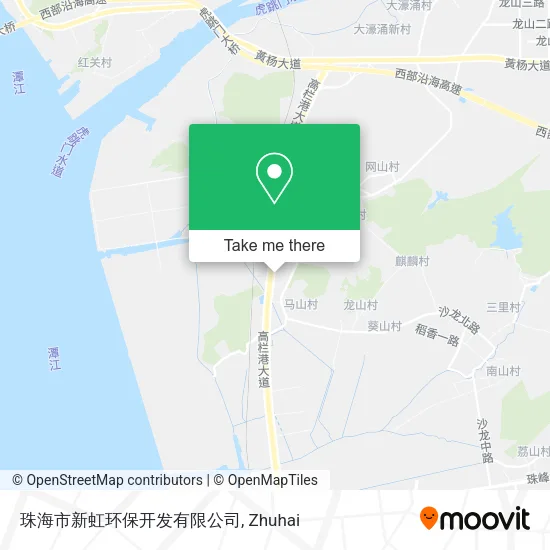 珠海市新虹环保开发有限公司 map