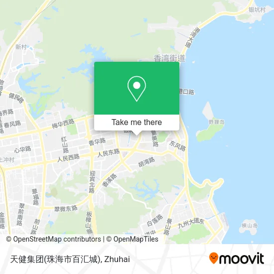 天健集团(珠海市百汇城) map