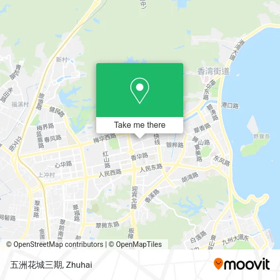 五洲花城三期 map
