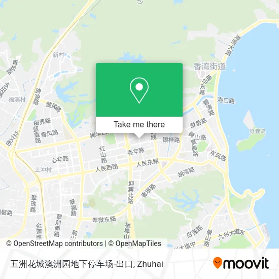 五洲花城澳洲园地下停车场-出口 map