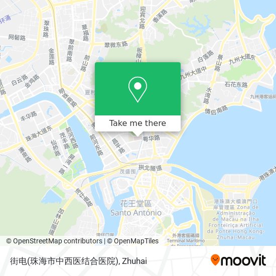 街电(珠海市中西医结合医院) map