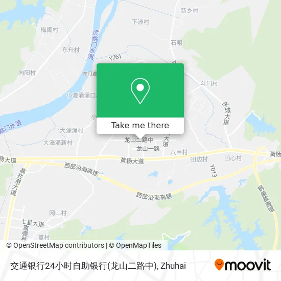 交通银行24小时自助银行(龙山二路中) map