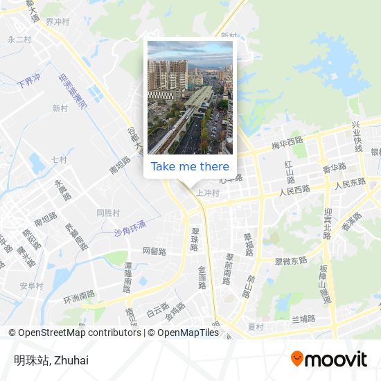 明珠站 map