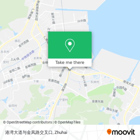 港湾大道与金凤路交叉口 map