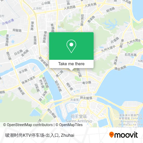 唛潮时尚KTV停车场-出入口 map