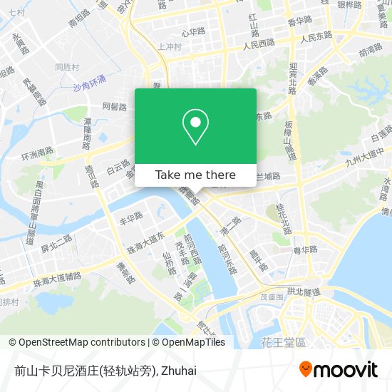 前山卡贝尼酒庄(轻轨站旁) map