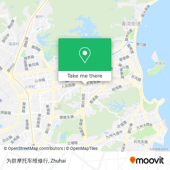 为群摩托车维修行 map