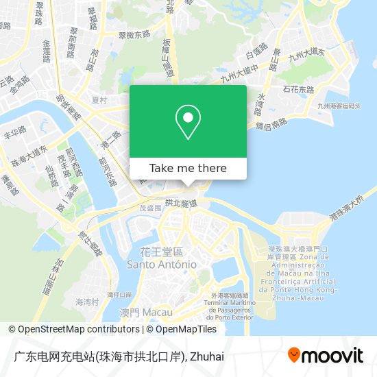 广东电网充电站(珠海市拱北口岸) map