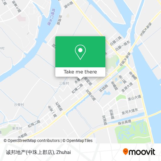 诚邦地产(中珠上郡店) map