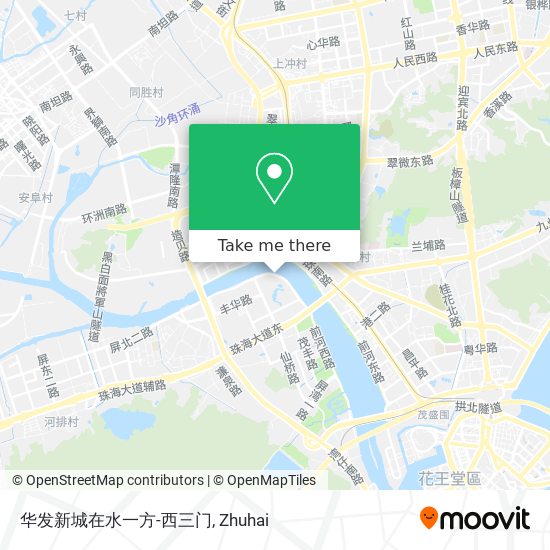 华发新城在水一方-西三门 map