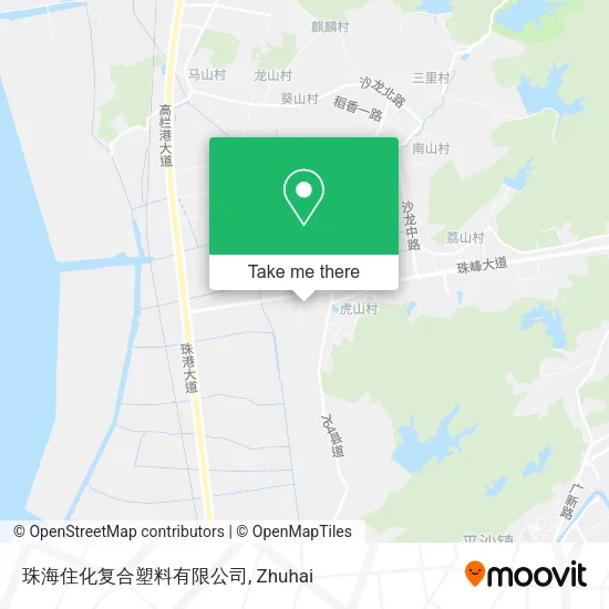 珠海住化复合塑料有限公司 map