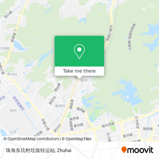 珠海东坑村垃圾转运站 map