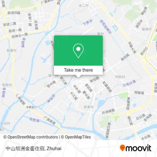 中山坦洲金銮住宿 map
