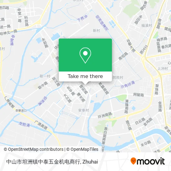 中山市坦洲镇中泰五金机电商行 map