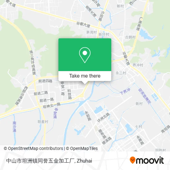 中山市坦洲镇同誉五金加工厂 map