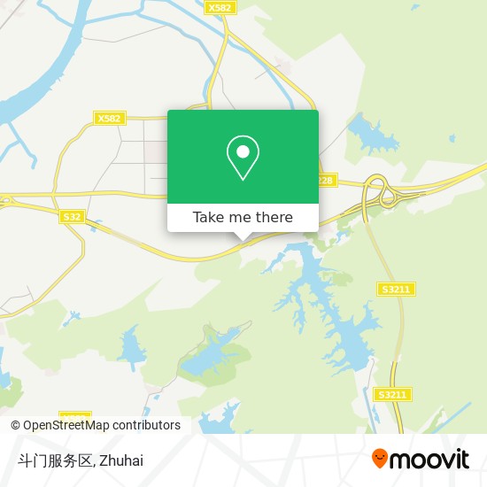 斗门服务区 map