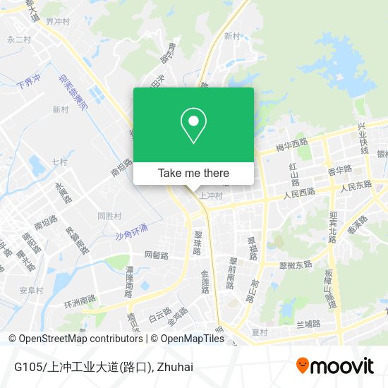G105/上冲工业大道(路口) map