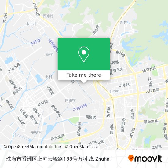 珠海市香洲区上冲云峰路188号万科城 map