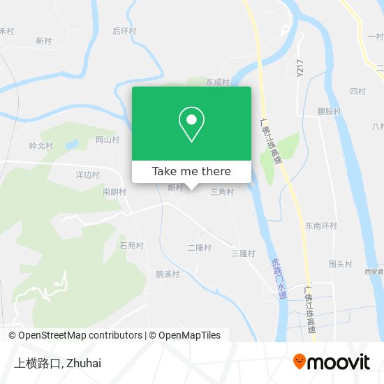 上横路口 map
