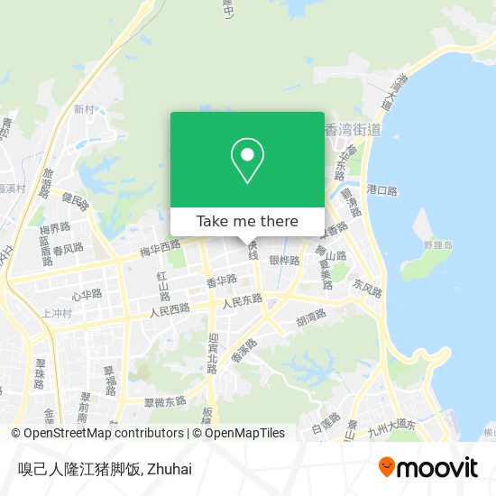 嗅己人隆江猪脚饭 map
