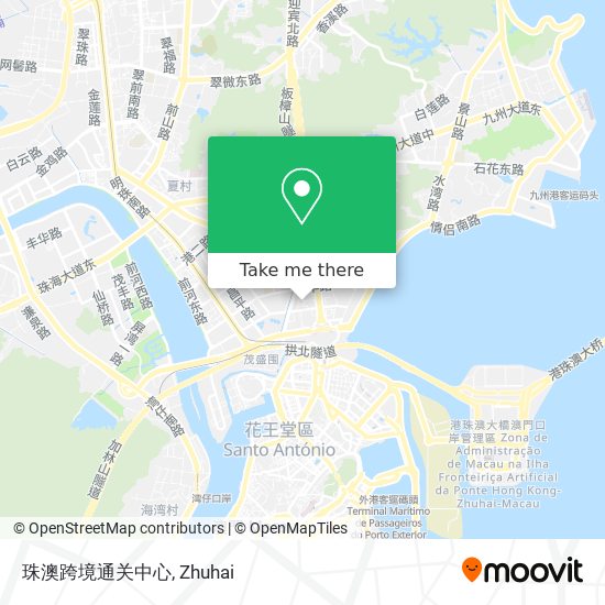 珠澳跨境通关中心 map