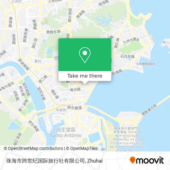 珠海市跨世纪国际旅行社有限公司 map