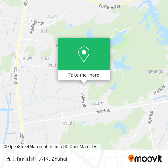 五山镇南山村-六区 map
