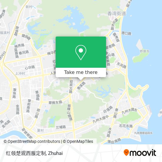 红领楚观西服定制 map