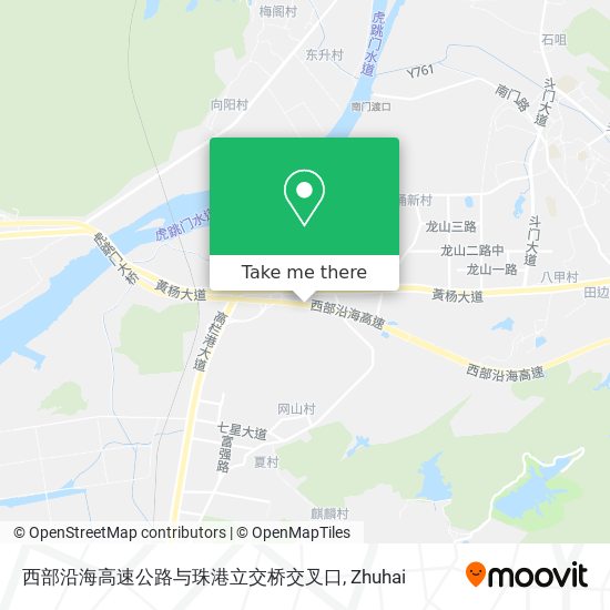 西部沿海高速公路与珠港立交桥交叉口 map