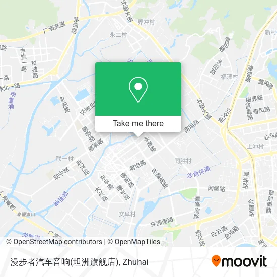 漫步者汽车音响(坦洲旗舰店) map