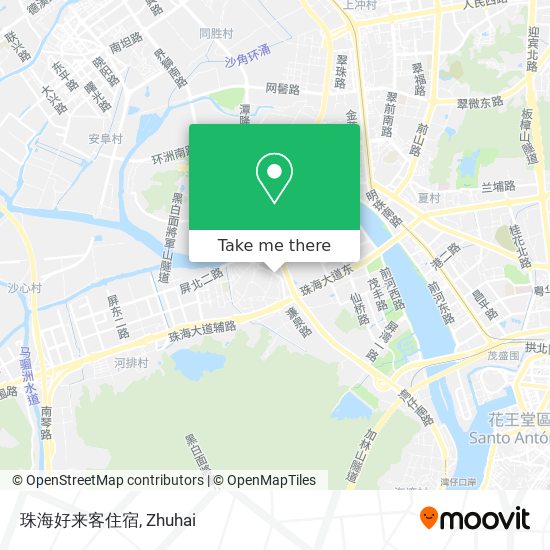 珠海好来客住宿 map