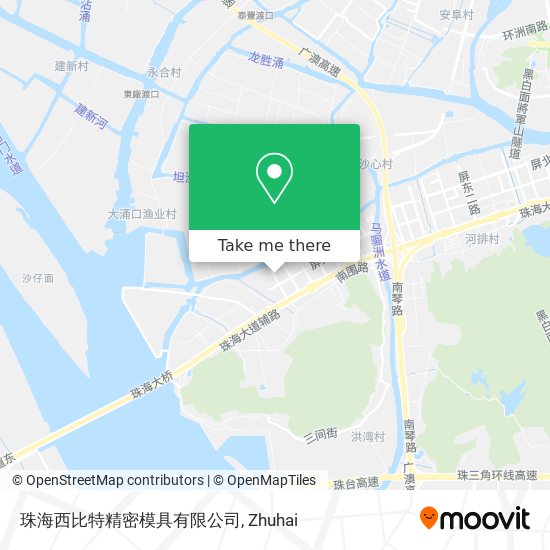 珠海西比特精密模具有限公司 map