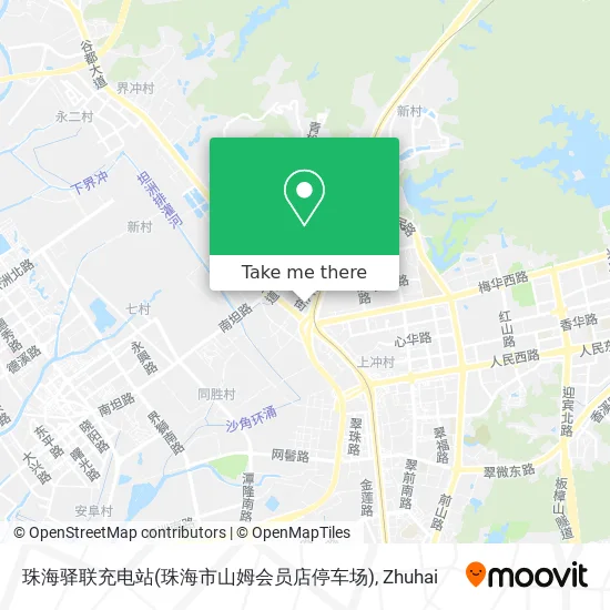 珠海驿联充电站(珠海市山姆会员店停车场) map