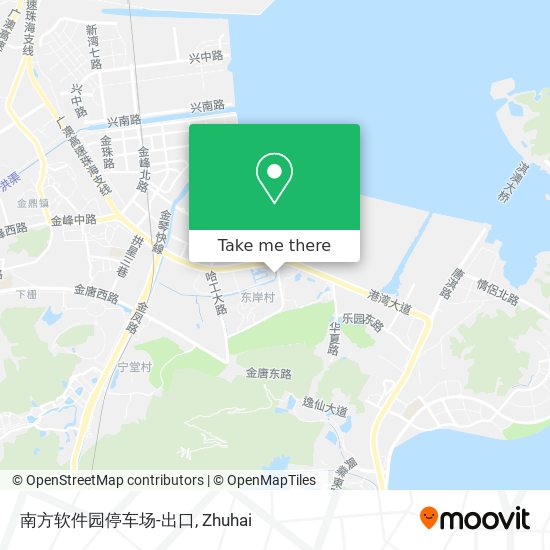 南方软件园停车场-出口 map